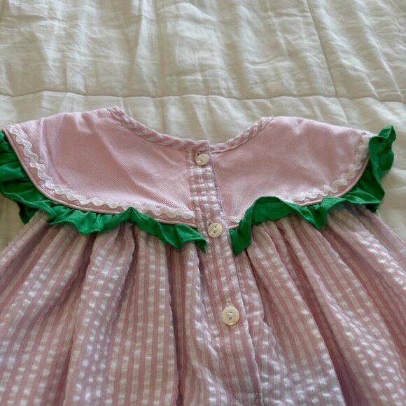 Smockingbird Watermelon Seersucker Dress - Picture 6 of 9